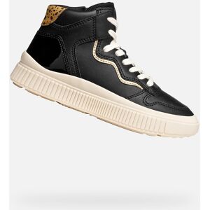 Black Girls' Sneakers Geox Laquinny - Girls Čierna 34 Black Girls' Sneakers Geox Laquinny - Girls Čierna 34