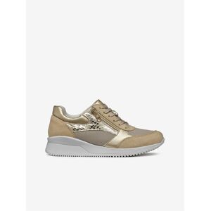 Beige Women'S Geox Haleney Sneakers - Women'S Biela 39 Beige Women'S Geox Haleney Sneakers - Women'S Biela 39