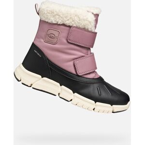 Ružové Dievčenské Zimné Topánky Geox Flexyper Čierna 34 Ružové Dievčenské Zimné Topánky Geox Flexyper Čierna 34