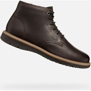 Dark Brown Men'S Ankle Boots Geox Pove - Men'S Čierna 40 Dark Brown Men'S Ankle Boots Geox Pove - Men'S Čierna 40