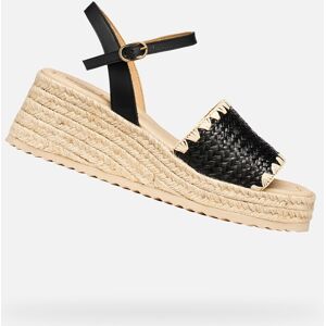 Čierne Dámske Sandále Geox Alemeria Čierna 38 Čierne Dámske Sandále Geox Alemeria Čierna 38