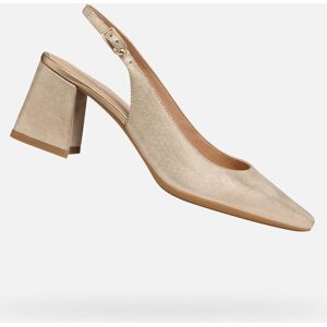 Zlaté Dámske Sandále Geox Giselda Hnedá 39 Zlaté Dámske Sandále Geox Giselda Hnedá 39