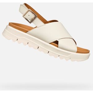 Biele Dámske Sandále Geox Xand 2.1s Biela 38 Biele Dámske Sandále Geox Xand 2.1s Biela 38