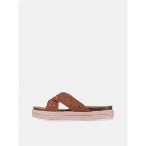 Hnedé Dámske Šľapky Haily´s Riva Biela 38 Hnedé Dámske Šľapky Haily´s Riva Biela 38