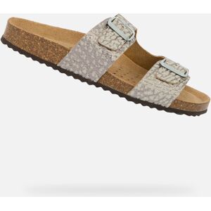 Silver Women'S Slippers Geox Brionia - Women'S Šedá 37 Silver Women'S Slippers Geox Brionia - Women'S Šedá 37