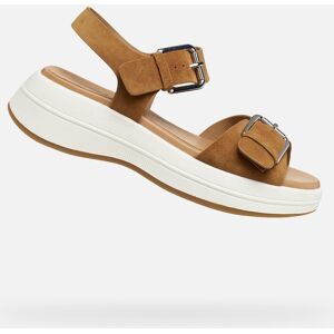 Hnedé Dámske Sandále Geox Spherica Ecub-3 S Biela 41 Hnedé Dámske Sandále Geox Spherica Ecub-3 S Biela 41