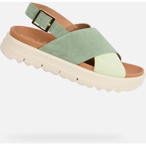 Zelené Dámske Sandále Geox Xand 2.1s Hnedá 36 Zelené Dámske Sandále Geox Xand 2.1s Hnedá 36