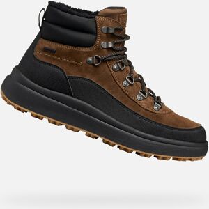 Dark Brown Men'S Ankle Boots Geox Granito + Grip B A - Men Čierna 45 Dark Brown Men'S Ankle Boots Geox Granito + Grip B A - Men Čierna 45