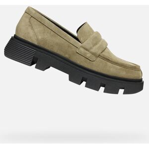 Khaki Mokasíny Geox Vilde Čierna 38 Khaki Mokasíny Geox Vilde Čierna 38