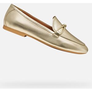 Zlaté Dámske Mokasíny Geox New Palmaria Žltá 38.5 Zlaté Dámske Mokasíny Geox New Palmaria Žltá 38.5