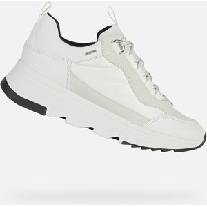 White Women'S Geox Falena B Abx Sneakers - Women'S Šedá 38 White Women'S Geox Falena B Abx Sneakers - Women'S Šedá 38