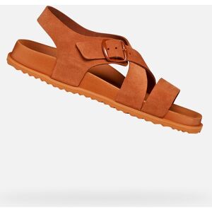 Oranžové Dámske Sandále Geox Sandybett Hnedá 36 Oranžové Dámske Sandále Geox Sandybett Hnedá 36