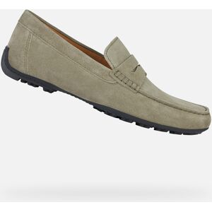 Light Green Men'S Moccasins Geox Kosmopolis + Grip - Men'S Krémová 42.5 Light Green Men'S Moccasins Geox Kosmopolis + Grip - Men'S Krémová 42.5