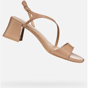 Svetlohnedé Dámske Sandále Geox New Eraklia Krémová 41 Svetlohnedé Dámske Sandále Geox New Eraklia Krémová 41