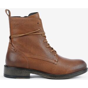 Brown Women'S Leather Ankle Boots Geox Catria - Women'S Hnedá 38.5 Brown Women'S Leather Ankle Boots Geox Catria - Women'S Hnedá 38.5