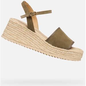 Khaki Sandále Geox Alemeria Kaki 37 Khaki Sandále Geox Alemeria Kaki 37
