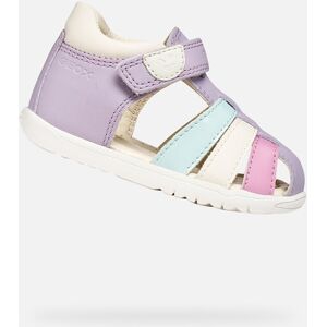 Fialové Dievčenské Sandále Geox Macchia Biela 23 Fialové Dievčenské Sandále Geox Macchia Biela 23