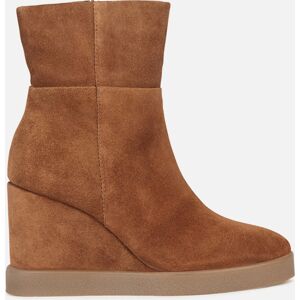 Brown Women'S Ankle Boots Geox Elidea Wedge - Women'S Hnedá 40 Brown Women'S Ankle Boots Geox Elidea Wedge - Women'S Hnedá 40