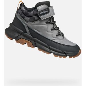 Light Grey Boys' Ankle Boots Geox Flexyper Plus - Boys Čierna 30 Light Grey Boys' Ankle Boots Geox Flexyper Plus - Boys Čierna 30