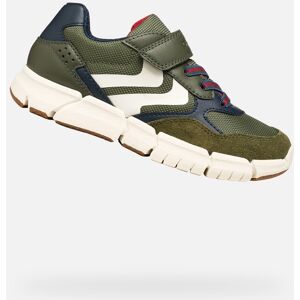 Khaki Chlapčenské Tenisky Geox Flexyper Modrá 36 Khaki Chlapčenské Tenisky Geox Flexyper Modrá 36