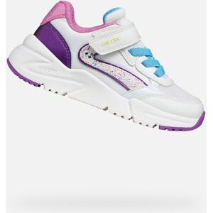 Biele Dievčenské Tenisky Geox Loftus Biela 35 Biele Dievčenské Tenisky Geox Loftus Biela 35