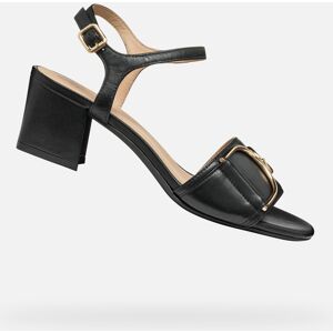 Black Women'S Sandals Geox Neeraklia 50 - Women'S Čierna 36.5 Black Women'S Sandals Geox Neeraklia 50 - Women'S Čierna 36.5