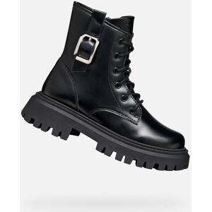 Black Girls Ankle Boots Geox Maquinnens - Girls Čierna 37 Black Girls Ankle Boots Geox Maquinnens - Girls Čierna 37