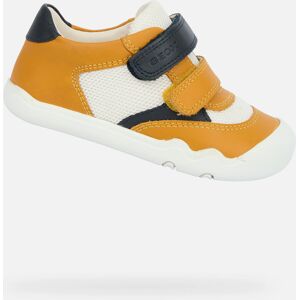 Žlté Chlapčenské Barefoot Tenisky Pre Prvé Kroky Geox Steppieup Čierna 23 Žlté Chlapčenské Barefoot Tenisky Pre Prvé Kroky Geox Steppieup Čierna 23