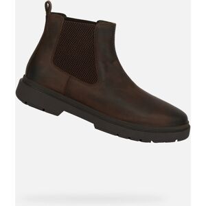 Tmavohnedé Pánske Členkové Topánky Geox Calaita Hnedá 41 Tmavohnedé Pánske Členkové Topánky Geox Calaita Hnedá 41