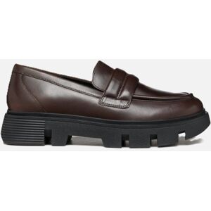 Dark Brown Women'S Moccasins Geox Vilde - Women'S Čierna 38 Dark Brown Women'S Moccasins Geox Vilde - Women'S Čierna 38