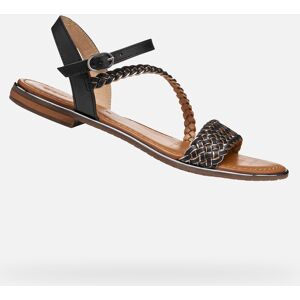 Black Women'S Sandals Geox Sozy Plus - Women'S Hnedá 35 Black Women'S Sandals Geox Sozy Plus - Women'S Hnedá 35