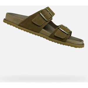 Light Green Women'S Slippers Geox Sandybett - Women'S Kaki 39 Light Green Women'S Slippers Geox Sandybett - Women'S Kaki 39
