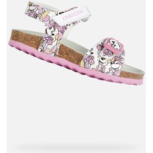 White Girls Sandals Geox Chalki - Girls Biela 21 White Girls Sandals Geox Chalki - Girls Biela 21