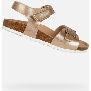 Pink Girls' Sandals Geox Adriel - Girls Biela 24 Pink Girls' Sandals Geox Adriel - Girls Biela 24