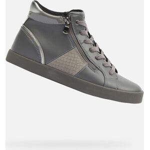 Dark Gray Women'S Sneakers Geox Blomiee - Women'S Šedá 40 Dark Gray Women'S Sneakers Geox Blomiee - Women'S Šedá 40