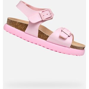 Ružové Dievčenské Sandále Geox Hnedá 37 Ružové Dievčenské Sandále Geox Hnedá 37