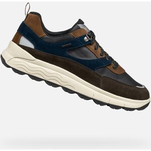 Dark Brown Men'S Sneakers Geox Spherica 4x4 B Abx - Men'S Čierna 41 Dark Brown Men'S Sneakers Geox Spherica 4x4 B Abx - Men'S Čierna 41