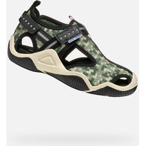 Geox Wader Olive Boys' Sandals - Boys Čierna 34 Geox Wader Olive Boys' Sandals - Boys Čierna 34