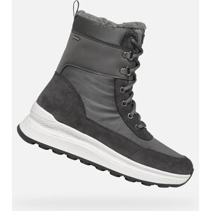 Grey Women'S Ankle Boots Geox Spherica Actif X2 - Women'S Šedá 35 Grey Women'S Ankle Boots Geox Spherica Actif X2 - Women'S Šedá 35