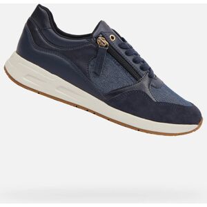Dark Blue Women'S Sneakers Geox Bulmya - Women'S Šedá 36 Dark Blue Women'S Sneakers Geox Bulmya - Women'S Šedá 36