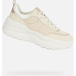 Krémové Dámske Tenisky Geox Xtros Biela 37 Krémové Dámske Tenisky Geox Xtros Biela 37