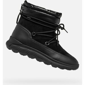 Black Women'S Ankle Boots Geox Spherica 4x4 Abx - Women'S Čierna 35 Black Women'S Ankle Boots Geox Spherica 4x4 Abx - Women'S Čierna 35