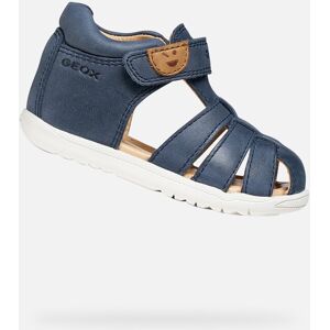 Tmavomodré Chlapčenské Sandále Geox Macchia Modrá 22 Tmavomodré Chlapčenské Sandále Geox Macchia Modrá 22