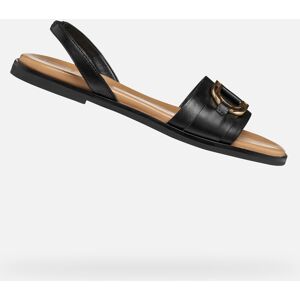 Čierne Dámske Sandále Geox Naileen Čierna 38.5 Čierne Dámske Sandále Geox Naileen Čierna 38.5