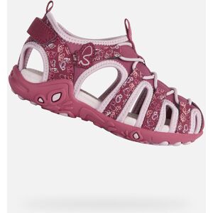 Ružové Dievčenské Sandále Geox Whinberry G Ružová 39 Ružové Dievčenské Sandále Geox Whinberry G Ružová 39