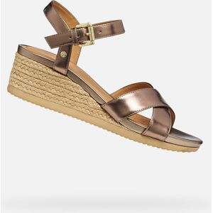 Béžové Dámske Sandále Geox Ischia Corda Hnedá 37 Béžové Dámske Sandále Geox Ischia Corda Hnedá 37