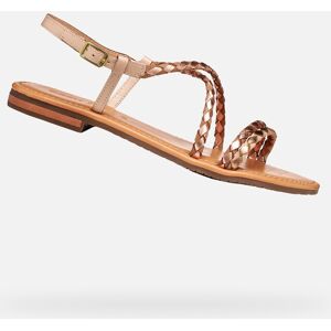 Ružové Dámske Sandále Geox Sozy S Hnedá 38.5 Ružové Dámske Sandále Geox Sozy S Hnedá 38.5