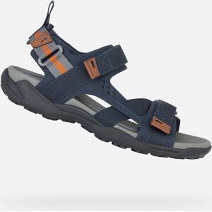 Tmavomodré Pánske Sandále Geox Terreno + Grip Čierna 42 Tmavomodré Pánske Sandále Geox Terreno + Grip Čierna 42
