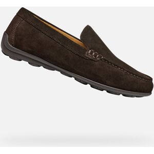 Dark Brown Men'S Moccasins Geox Spherica Ec16 - Men'S Čierna 41.5 Dark Brown Men'S Moccasins Geox Spherica Ec16 - Men'S Čierna 41.5