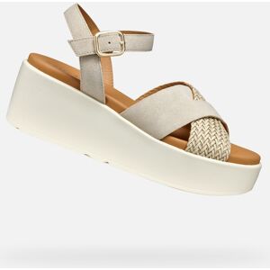 Beige Women'S Sandals Geox Xan2.2s - Women'S Krémová 40 Beige Women'S Sandals Geox Xan2.2s - Women'S Krémová 40